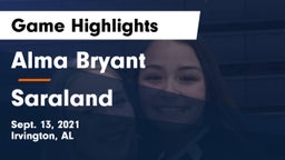 Alma Bryant  vs Saraland  Game Highlights - Sept. 13, 2021