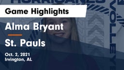 Alma Bryant  vs St. Pauls Game Highlights - Oct. 2, 2021