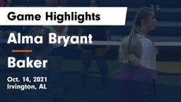 Alma Bryant  vs Baker  Game Highlights - Oct. 14, 2021