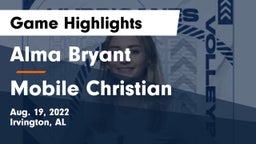Alma Bryant  vs Mobile Christian  Game Highlights - Aug. 19, 2022