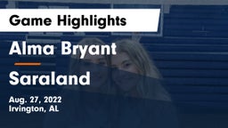 Alma Bryant  vs Saraland Game Highlights - Aug. 27, 2022