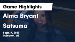 Alma Bryant  vs Satsuma Game Highlights - Sept. 9, 2023