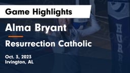 Alma Bryant  vs Resurrection Catholic Game Highlights - Oct. 3, 2023