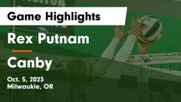 Rex Putnam  vs Canby  Game Highlights - Oct. 5, 2023