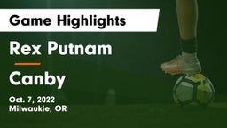 Rex Putnam  vs Canby  Game Highlights - Oct. 7, 2022