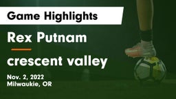 Rex Putnam  vs crescent valley Game Highlights - Nov. 2, 2022