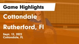 Cottondale  vs Rutherford, Fl Game Highlights - Sept. 12, 2022