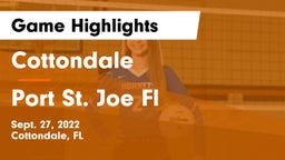 Cottondale  vs Port St. Joe Fl Game Highlights - Sept. 27, 2022