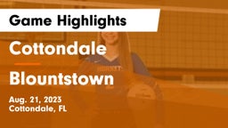 Cottondale  vs Blountstown  Game Highlights - Aug. 21, 2023