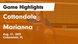 Cottondale  vs Marianna  Game Highlights - Aug. 31, 2023