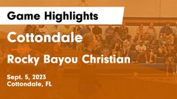 Cottondale  vs Rocky Bayou Christian  Game Highlights - Sept. 5, 2023