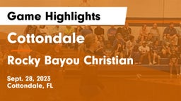 Cottondale  vs Rocky Bayou Christian  Game Highlights - Sept. 28, 2023