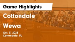 Cottondale  vs Wewa Game Highlights - Oct. 3, 2023