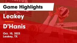 Leakey  vs D'Hanis  Game Highlights - Oct. 10, 2023