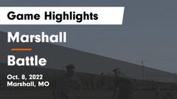 Marshall  vs Battle  Game Highlights - Oct. 8, 2022