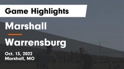 Marshall  vs Warrensburg  Game Highlights - Oct. 13, 2022