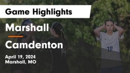 Marshall  vs Camdenton  Game Highlights - April 19, 2024