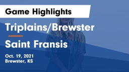Triplains/Brewster  vs Saint Fransis Game Highlights - Oct. 19, 2021