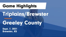 Triplains/Brewster  vs Greeley County  Game Highlights - Sept. 7, 2021