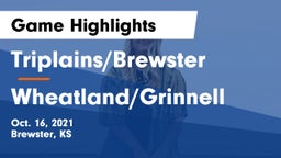 Triplains/Brewster  vs Wheatland/Grinnell Game Highlights - Oct. 16, 2021
