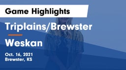 Triplains/Brewster  vs Weskan Game Highlights - Oct. 16, 2021