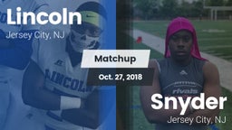 Matchup: Lincoln  vs. Snyder  2018
