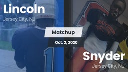 Matchup: Lincoln  vs. Snyder  2020