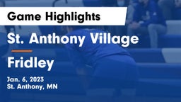 St. Anthony Village  vs Fridley  Game Highlights - Jan. 6, 2023