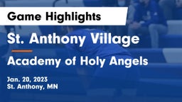 St. Anthony Village  vs Academy of Holy Angels  Game Highlights - Jan. 20, 2023