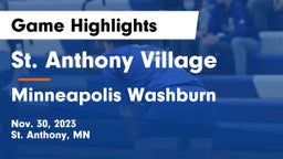 St. Anthony Village  vs Minneapolis Washburn  Game Highlights - Nov. 30, 2023