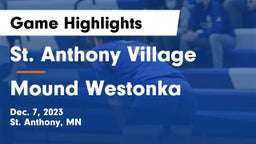 St. Anthony Village  vs Mound Westonka  Game Highlights - Dec. 7, 2023