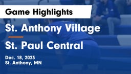 St. Anthony Village  vs St. Paul Central  Game Highlights - Dec. 18, 2023