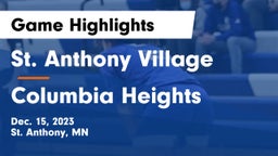 St. Anthony Village  vs Columbia Heights  Game Highlights - Dec. 15, 2023