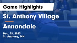 St. Anthony Village  vs Annandale  Game Highlights - Dec. 29, 2023