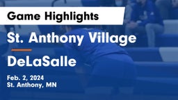 St. Anthony Village  vs DeLaSalle  Game Highlights - Feb. 2, 2024