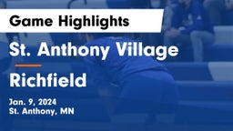 St. Anthony Village  vs Richfield  Game Highlights - Jan. 9, 2024