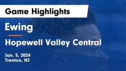 Ewing  vs Hopewell Valley Central  Game Highlights - Jan. 5, 2024