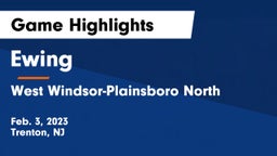Ewing  vs West Windsor-Plainsboro North  Game Highlights - Feb. 3, 2023