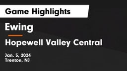 Ewing  vs Hopewell Valley Central  Game Highlights - Jan. 5, 2024