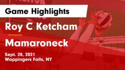 Roy C Ketcham vs Mamaroneck  Game Highlights - Sept. 28, 2021