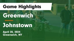Greenwich  vs Johnstown  Game Highlights - April 20, 2024