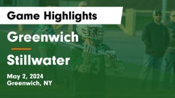 Greenwich  vs Stillwater  Game Highlights - May 2, 2024