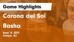 Corona del Sol  vs Basha  Game Highlights - Sept. 8, 2022