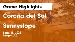 Corona del Sol  vs Sunnyslope  Game Highlights - Sept. 10, 2022