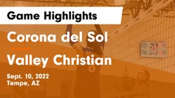 Corona del Sol  vs Valley Christian  Game Highlights - Sept. 10, 2022