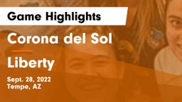 Corona del Sol  vs Liberty  Game Highlights - Sept. 28, 2022