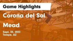 Corona del Sol  vs Mead  Game Highlights - Sept. 30, 2022