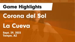 Corona del Sol  vs La Cueva  Game Highlights - Sept. 29, 2023