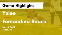 Yulee  vs Fernandina Beach  Game Highlights - Jan. 4, 2022