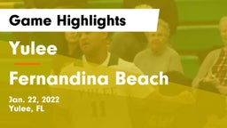 Yulee  vs Fernandina Beach  Game Highlights - Jan. 22, 2022